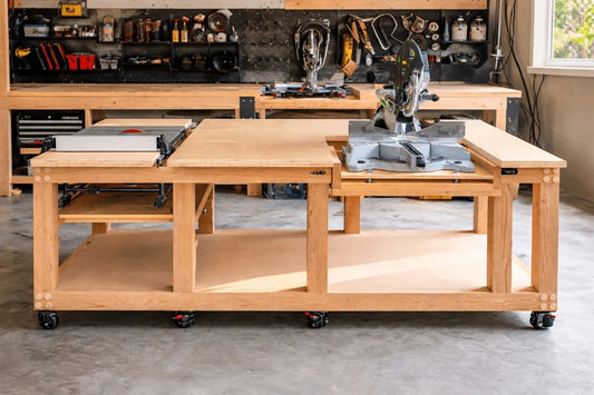 Build Your Perfect Space-Saving Workbench with a Folding Lid - DIY Made Easy!